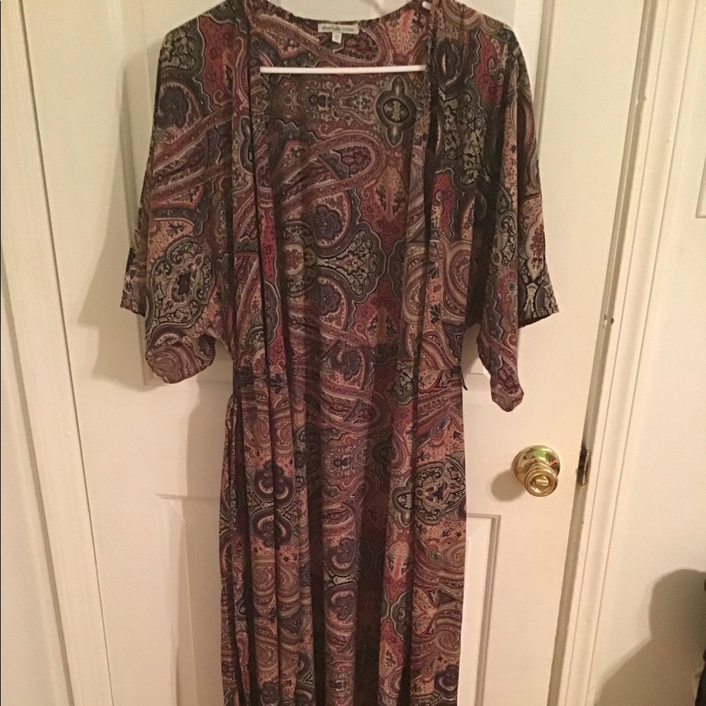 Multi Charlotte Russe Maxi Wrap Dress Size L